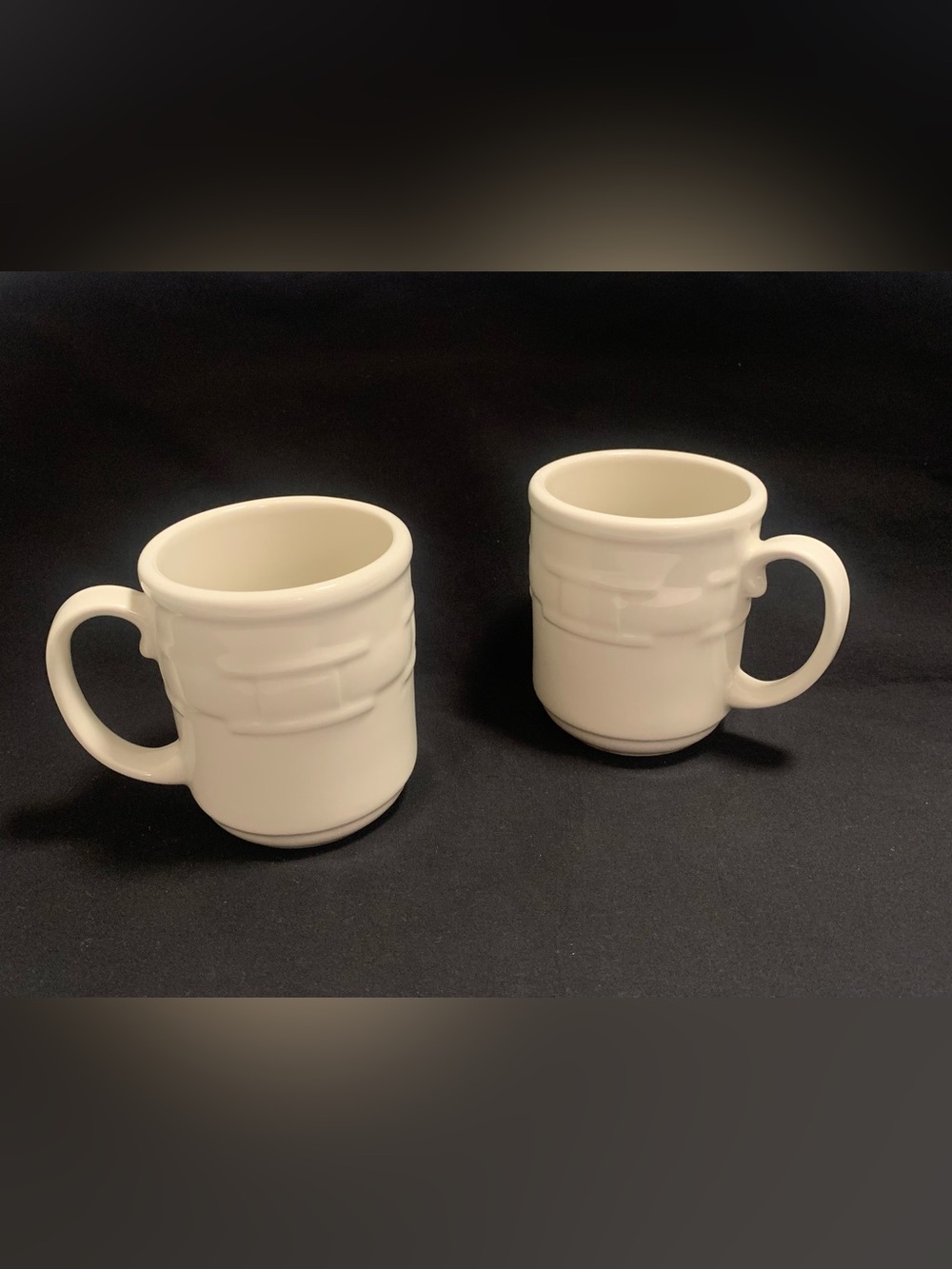 Longaberger WOVEN TRADITIONS IVORY, Set of 2 Mugs
